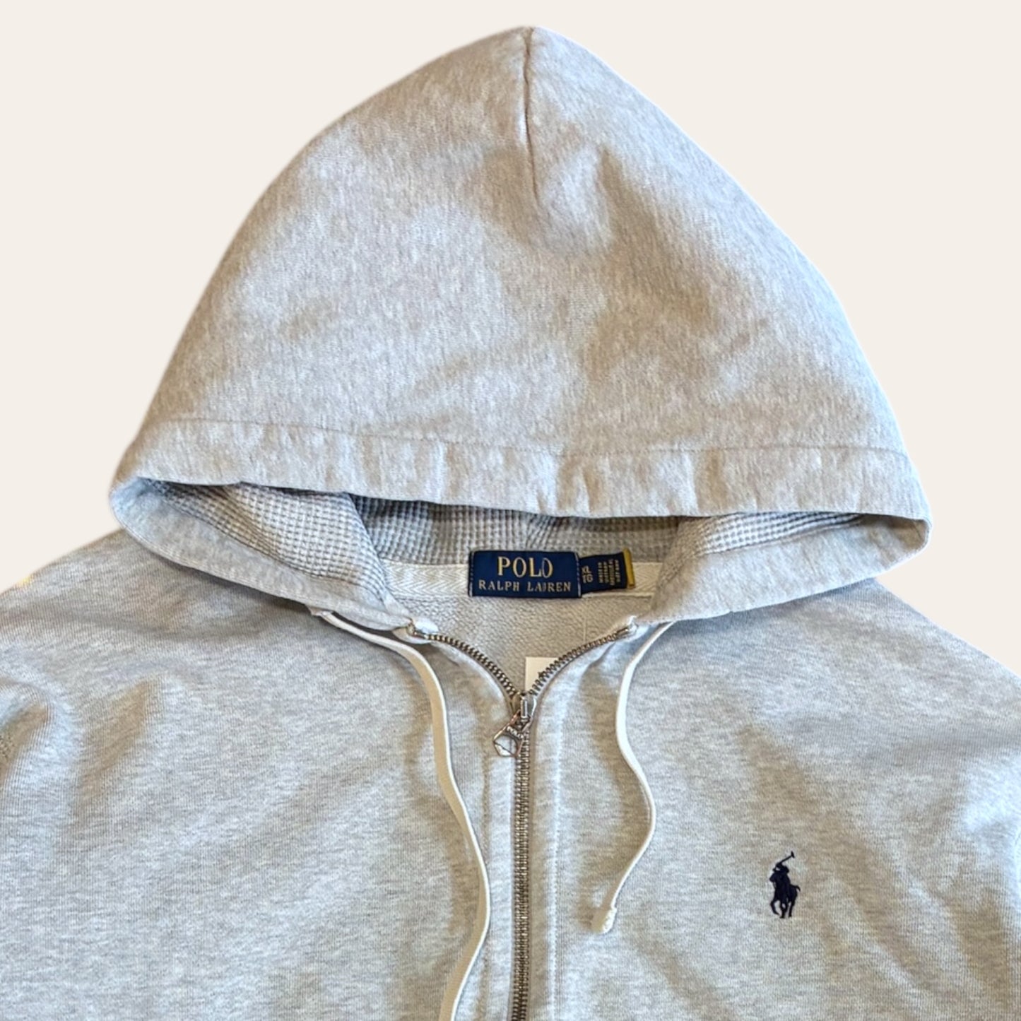 Polo RL Zip Hoodie Grey Size XL