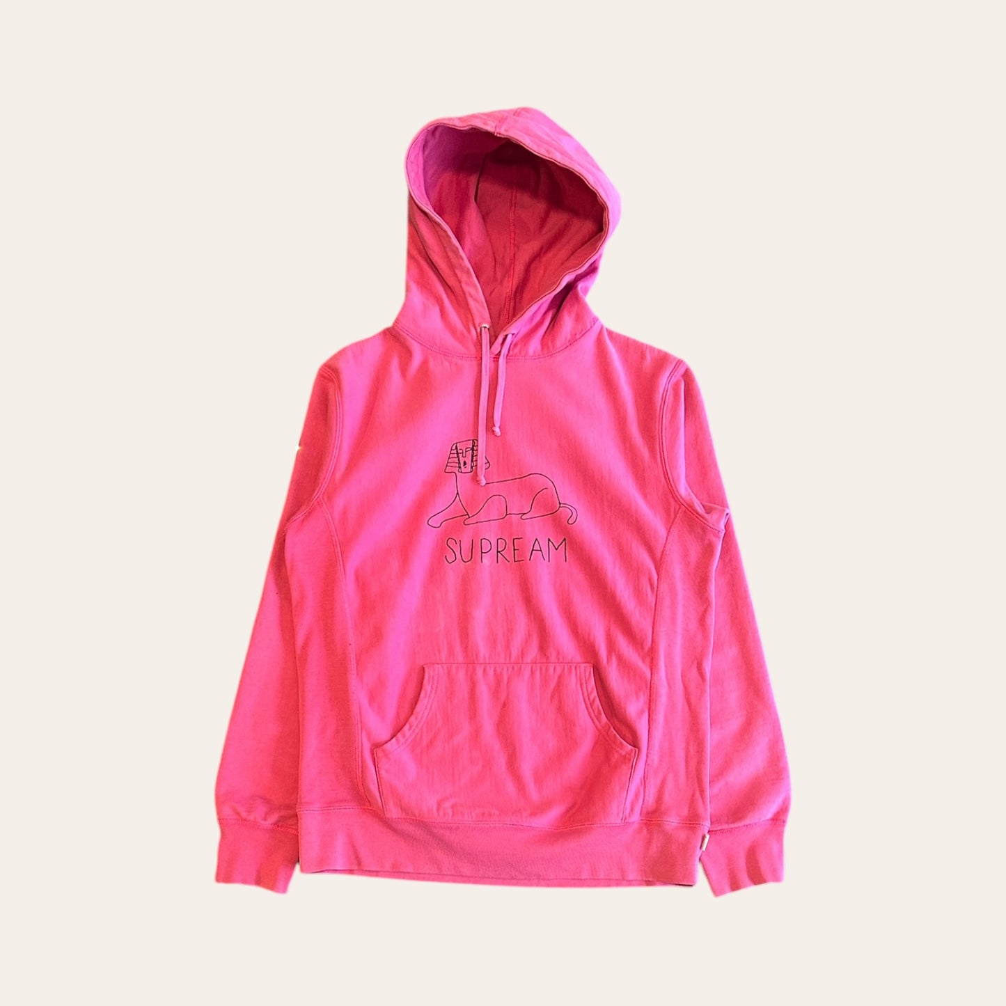 Supreme Hoodie Pink Size L