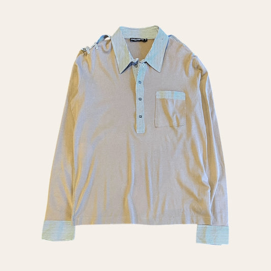 Dolce & Gabbana Long Sleeve Polo Size XL