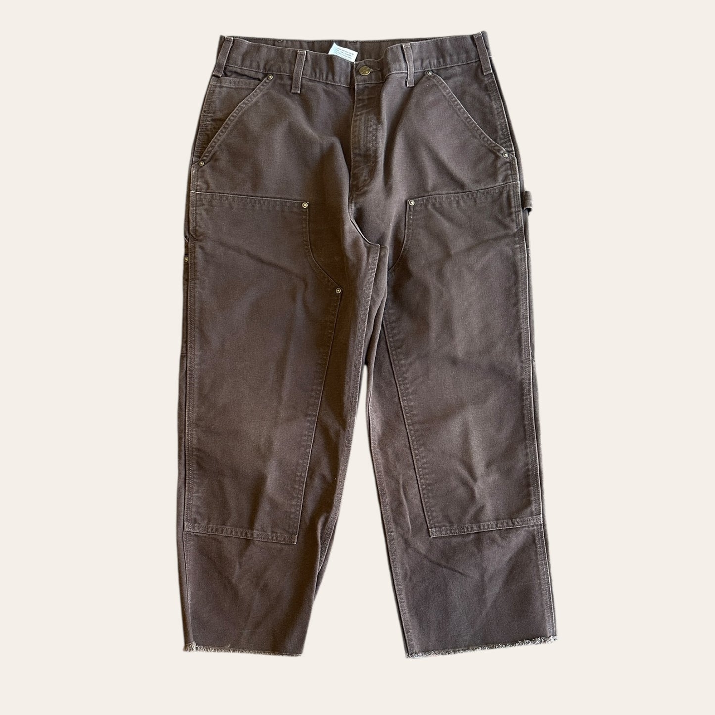 Carhartt Double Knee Pants Brown Size 34x30