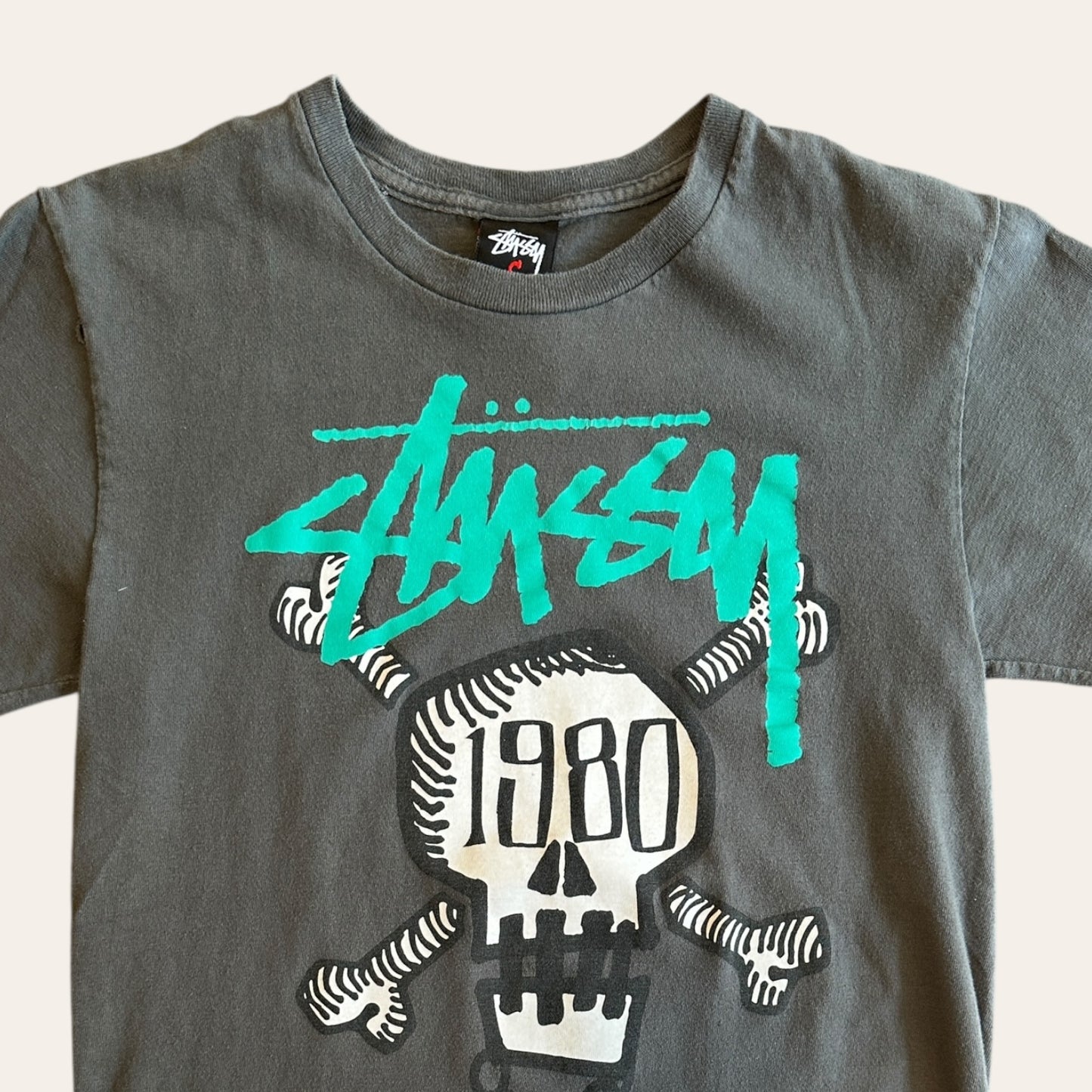 Stussy Skull Tee Grey Size S
