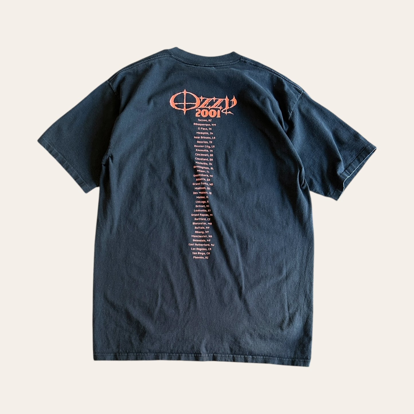 2001 Ozzy Osbourne Merry Mayhem Tee Size XL