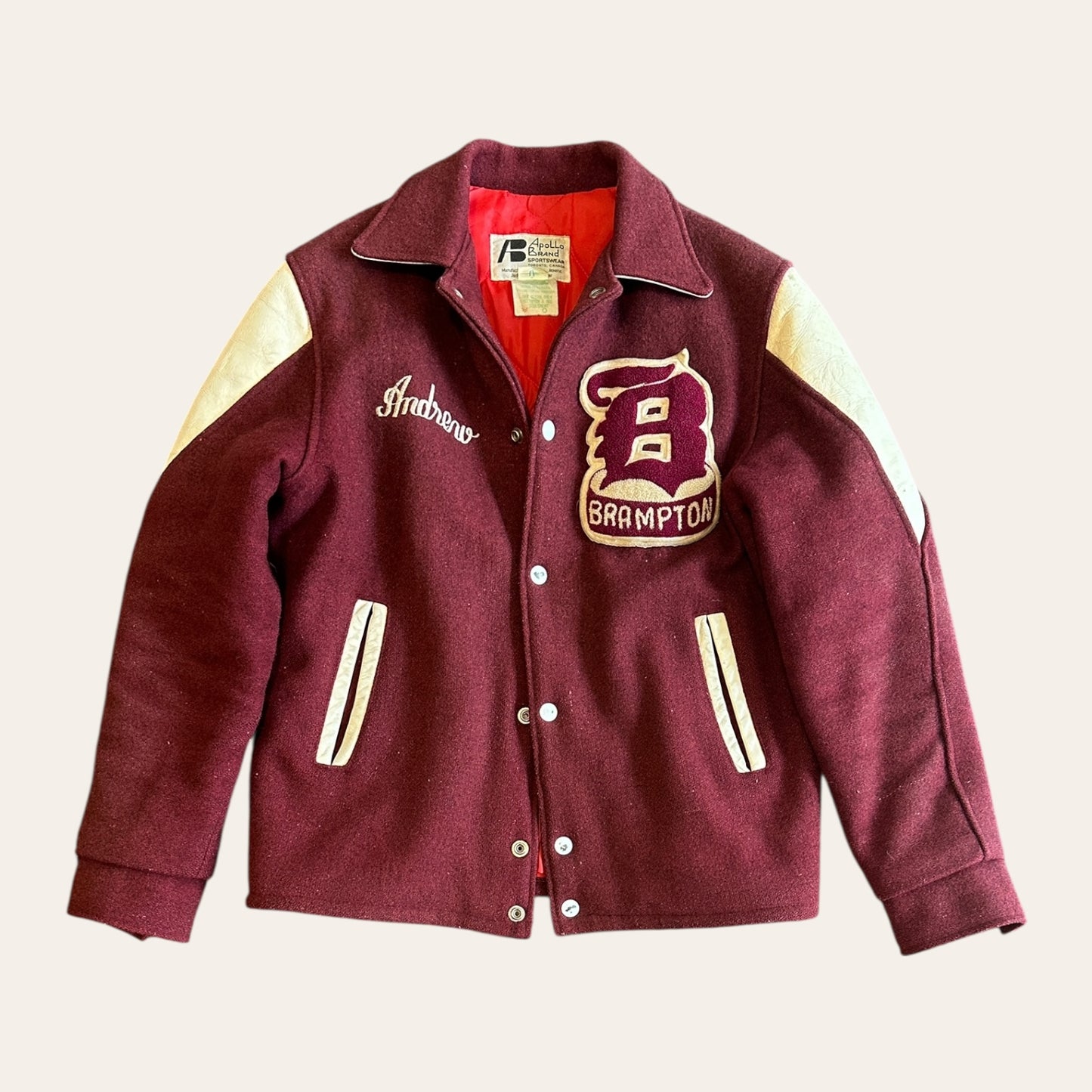Vintage Brampton Varsity Jacket Size S