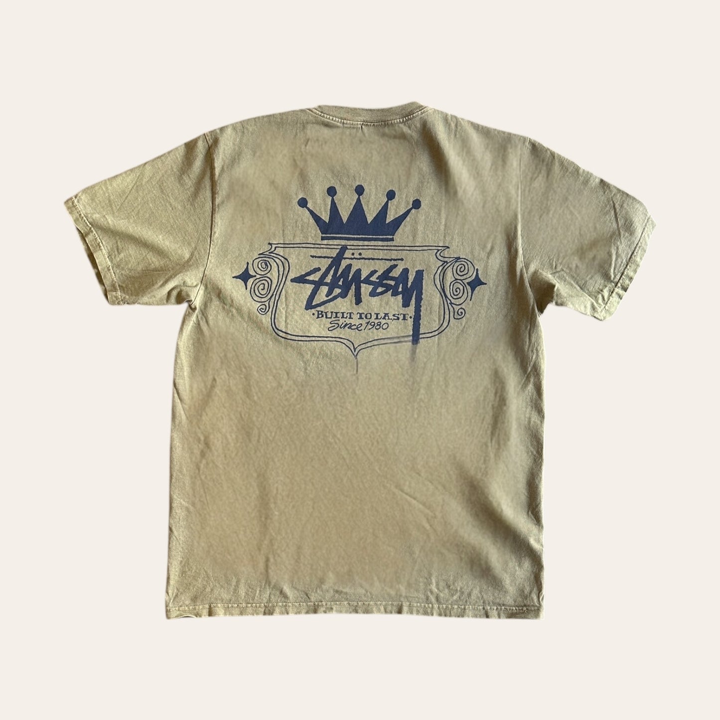 Brand New Stussy Built to Last Tee Olive Size M