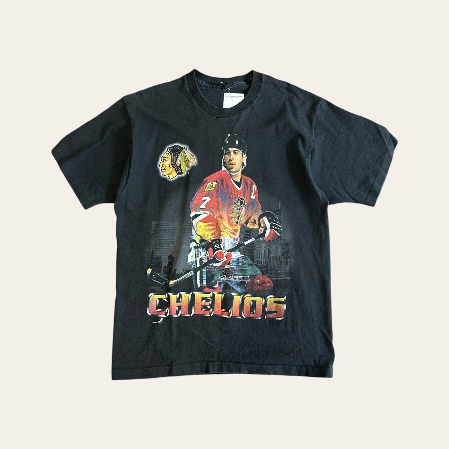 1996 NHL Chelios Tee Size L
