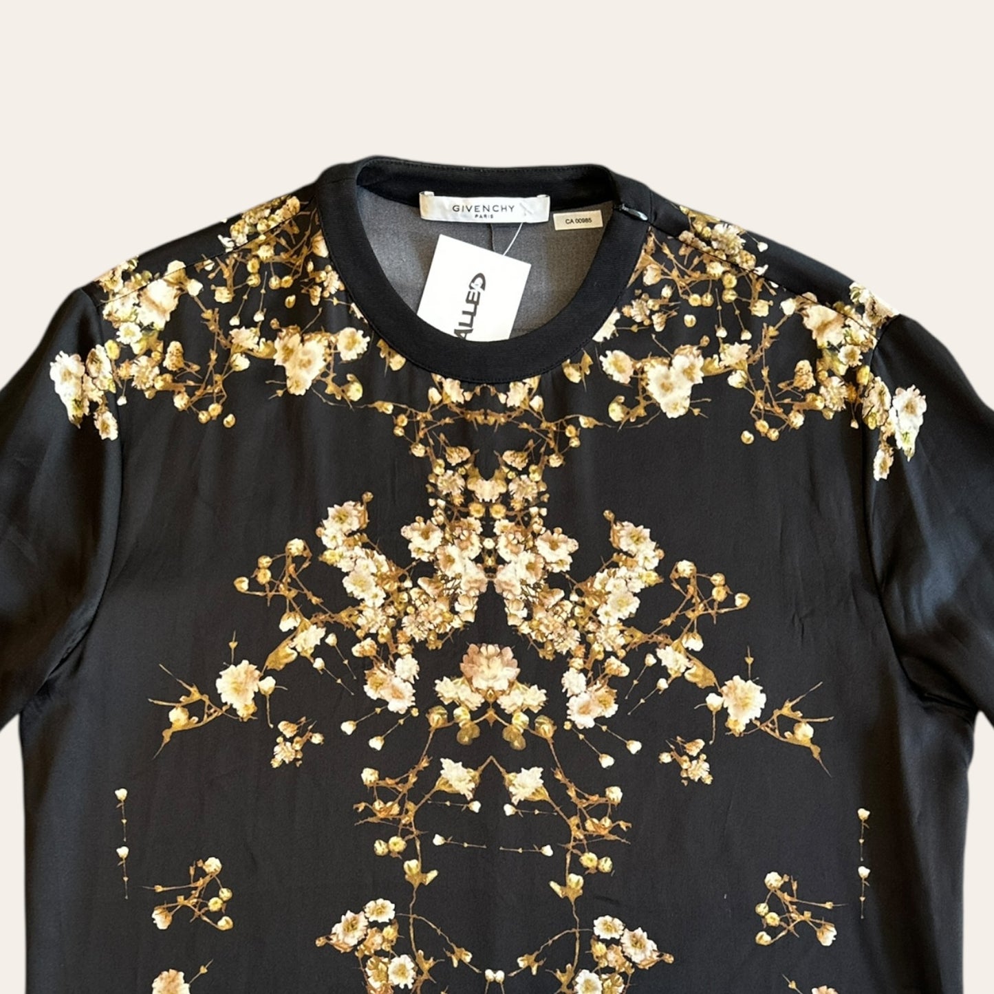 Givenchy Silk Floral Tee Size L
