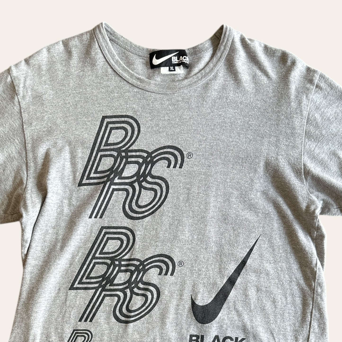 CDG Black Nike Tee Size XL