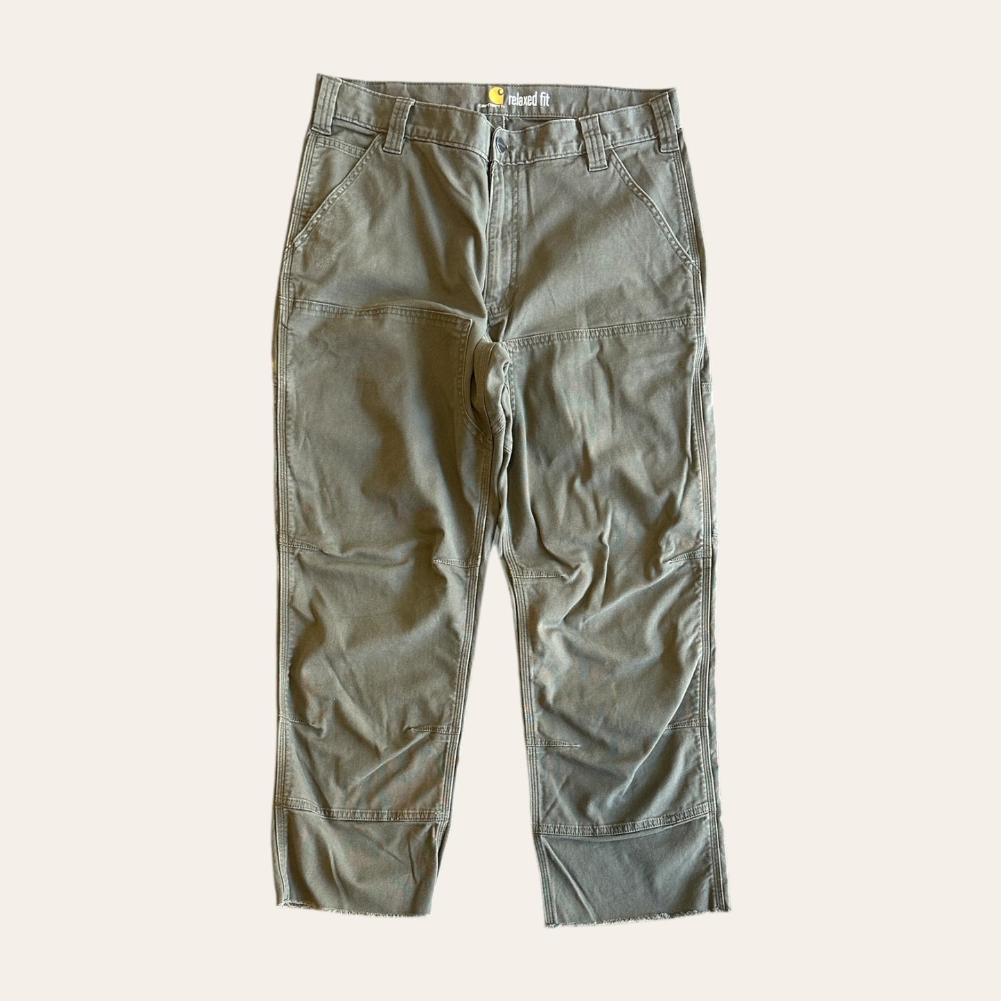 Carhartt Double Knee Pants Olive Size 34x34