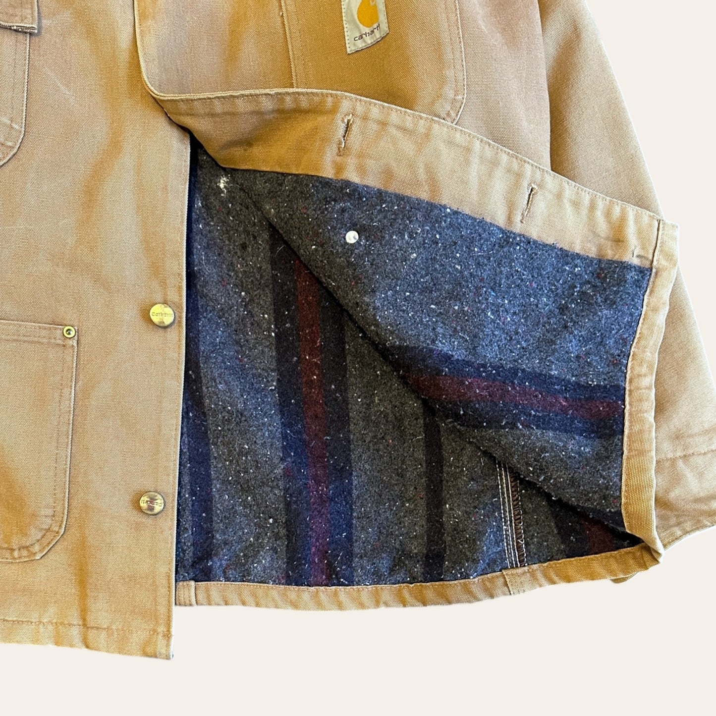 Carhartt Blanket Lined Chore Jacket Size L