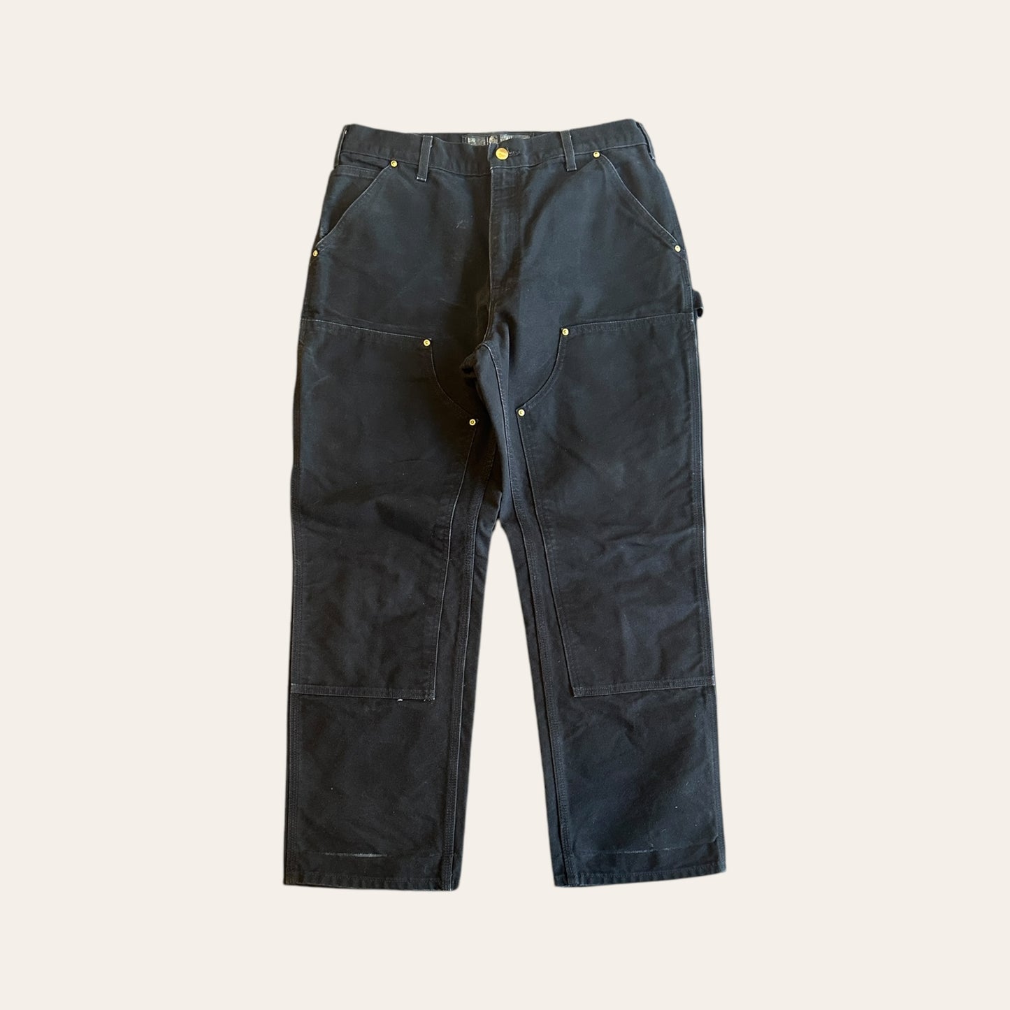 Carhartt Double Knee Pants Black Size 34x30