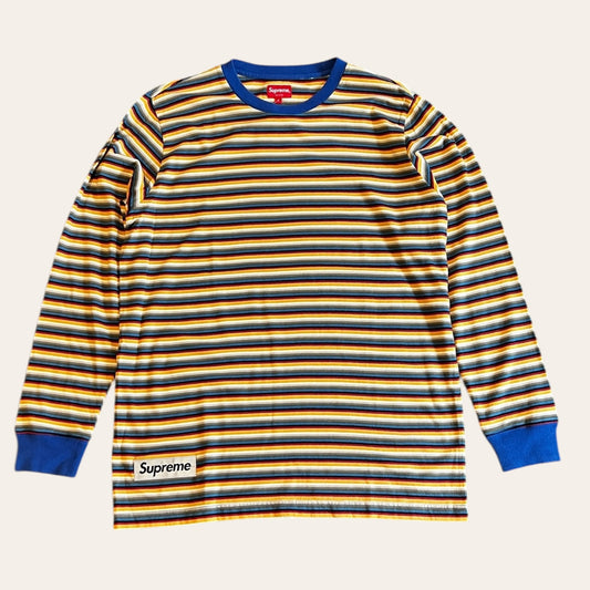 Brand New Supreme Multi Stripe LS (SS17) Size L