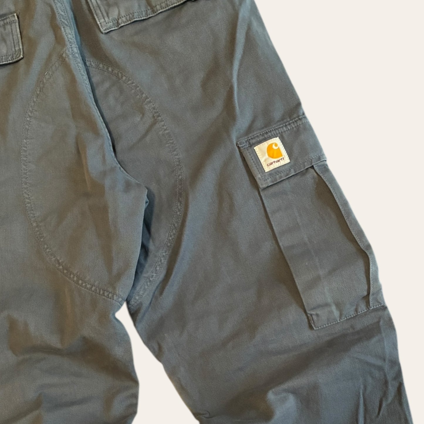 Carhartt Regular Cargo Pants Blue Size 30