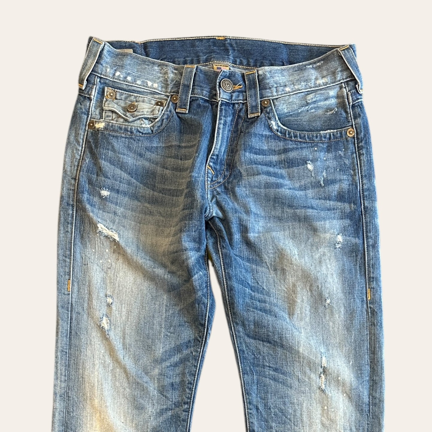 True Religion Ricky Relaxed Straight Jeans Size 31