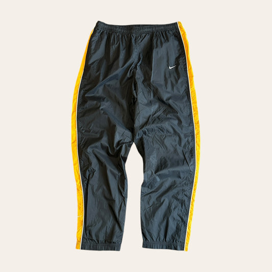 90s Nike Trackpants Yellow Black Size L