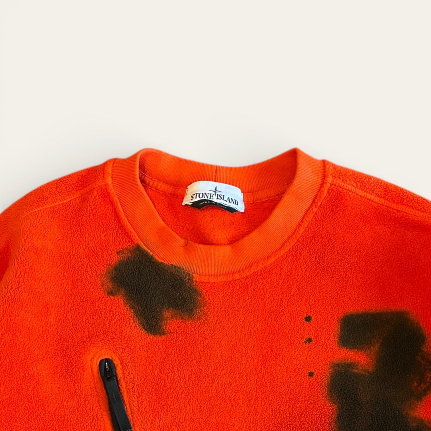 Stone Island Hand Coloured Fleece Sweater Size XL