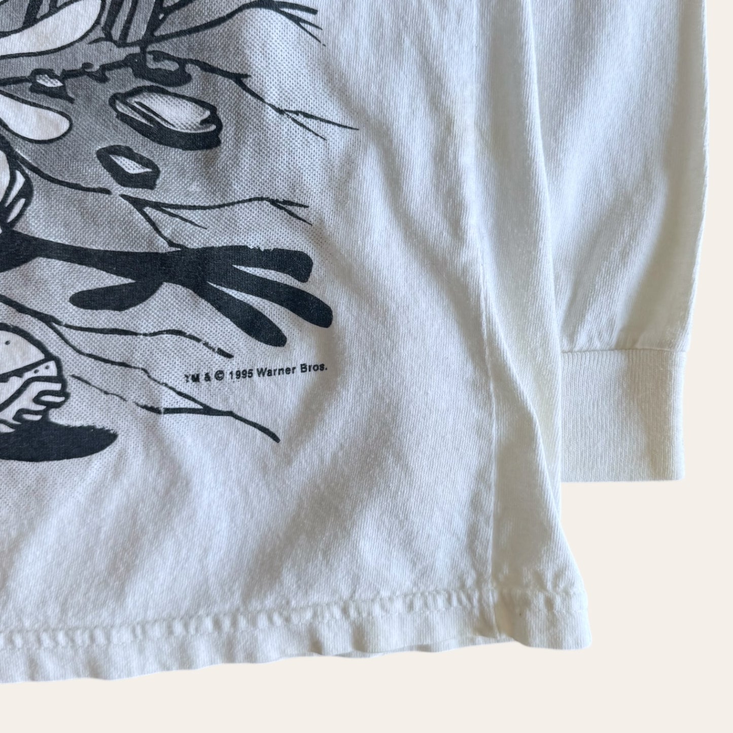 1995 Taz AOP Long Sleeve Tee Size XL