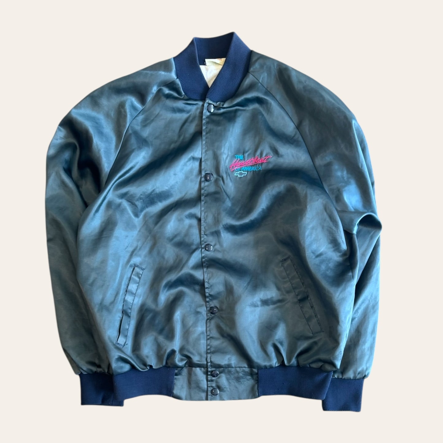 Vintage Chevy Satin Jacket Size M