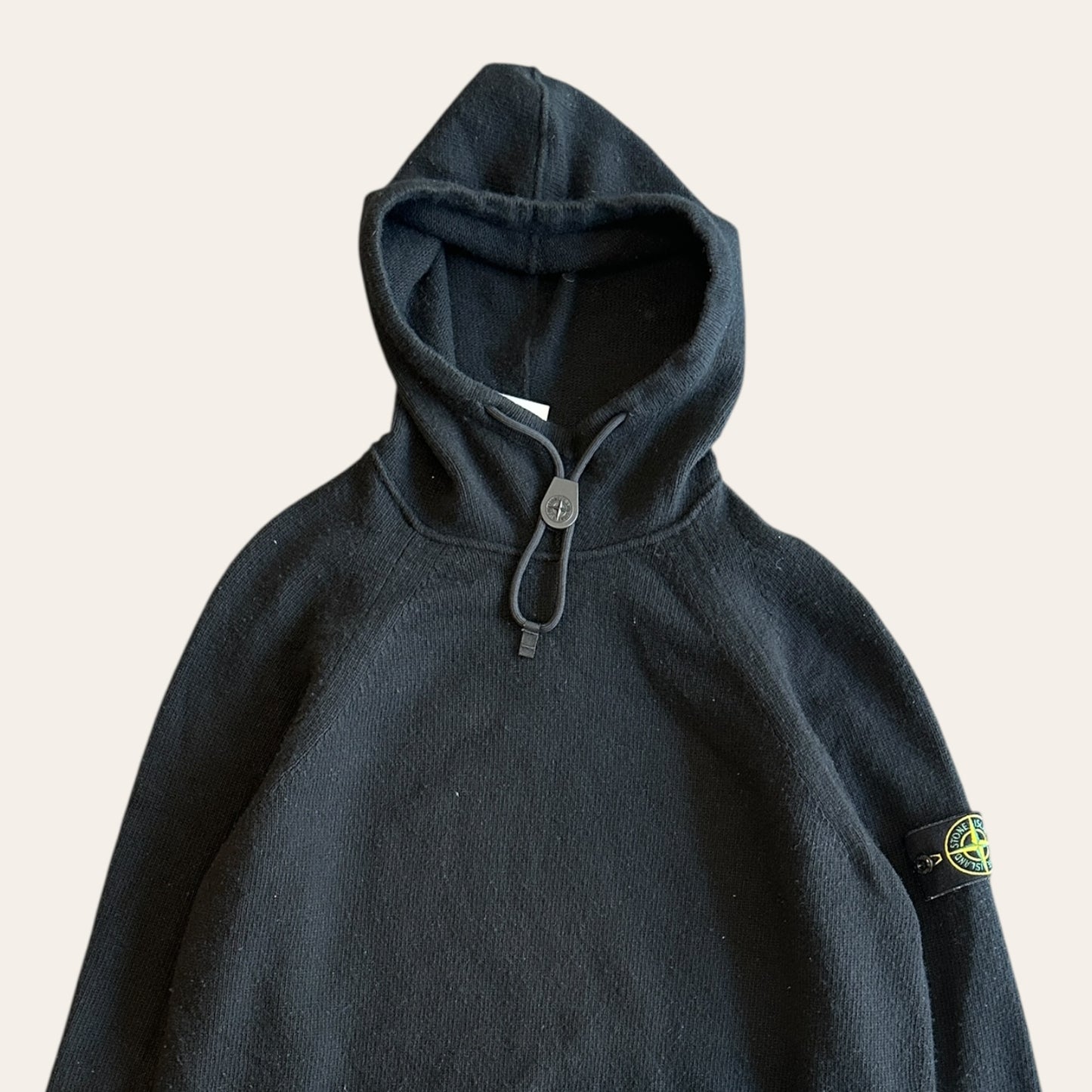 Stone Island Knit Hoodie Black Size XL