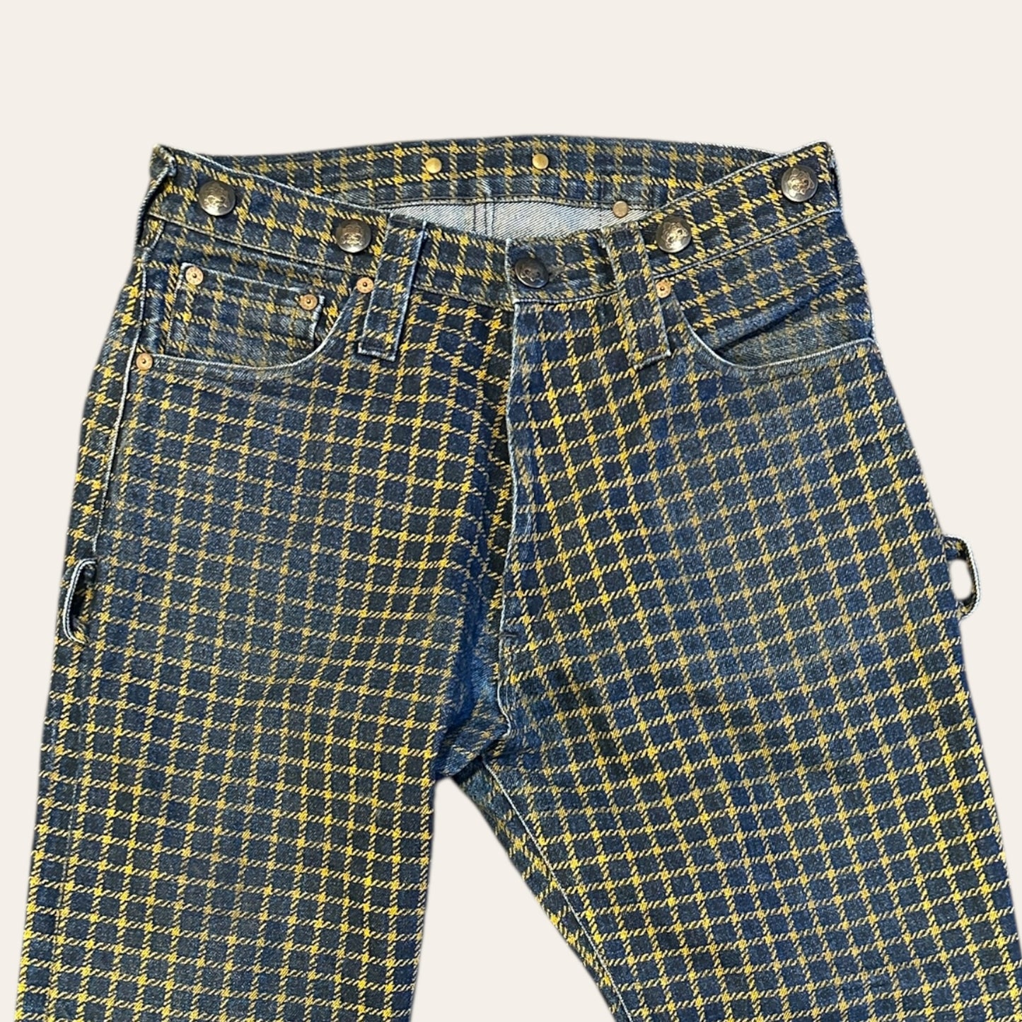 Vintage Evisu Private Stock Check Jeans Size 31