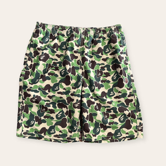 Bape Green Camo Shorts Size XL