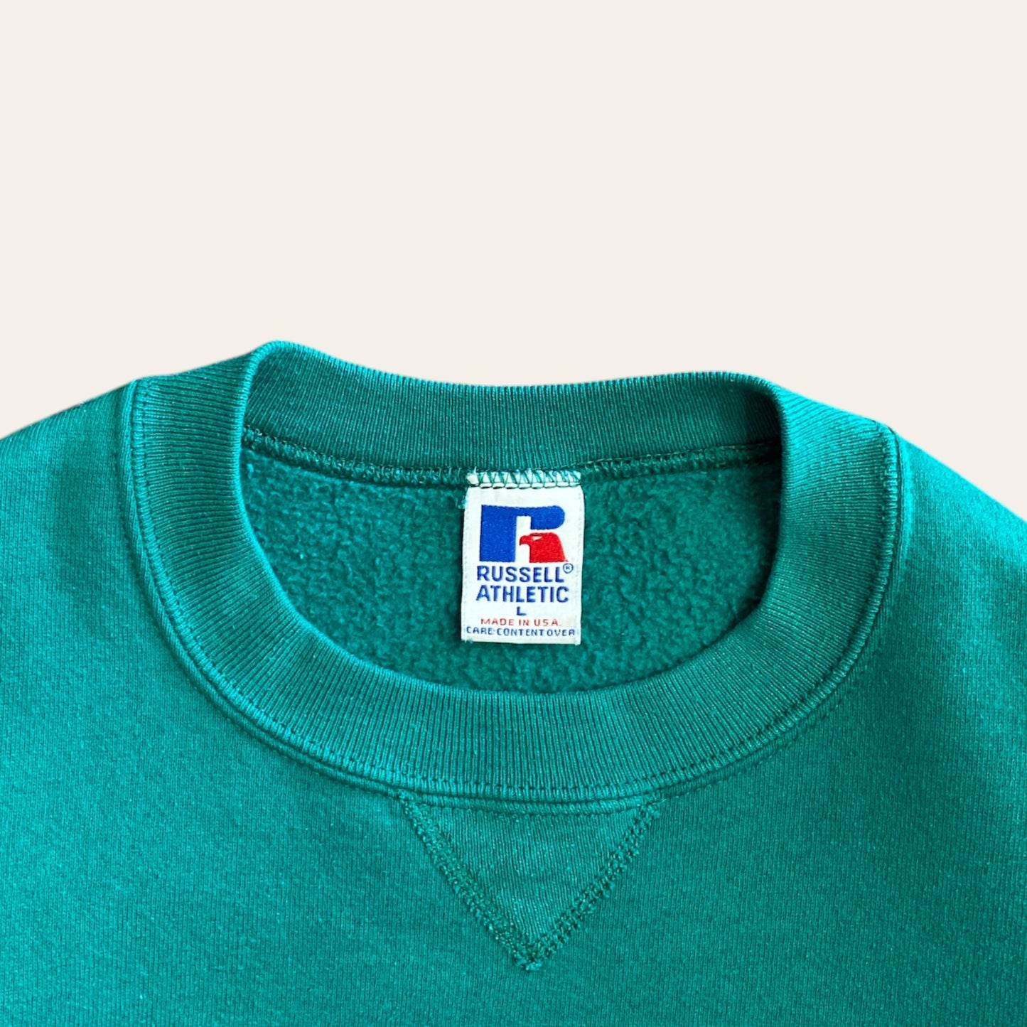 90's Russell Sweatshirt Green Size L