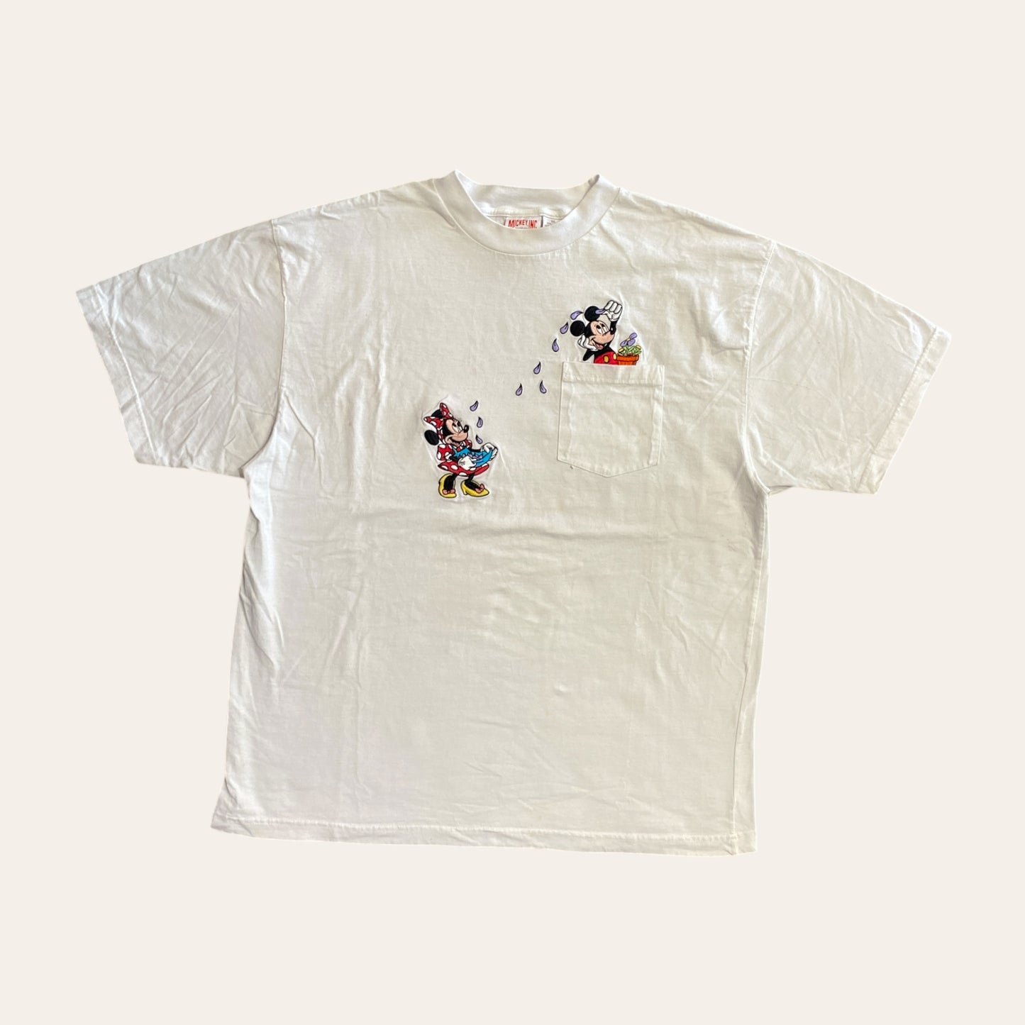 Mickey Mouse Flower Pocket Tee Size XXL