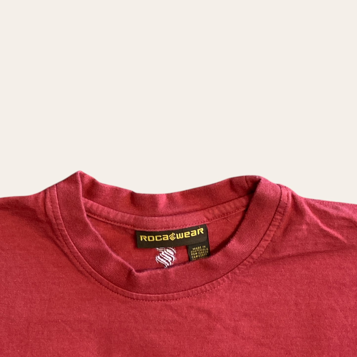 Y2K Roca Wear Tee Red Size XL