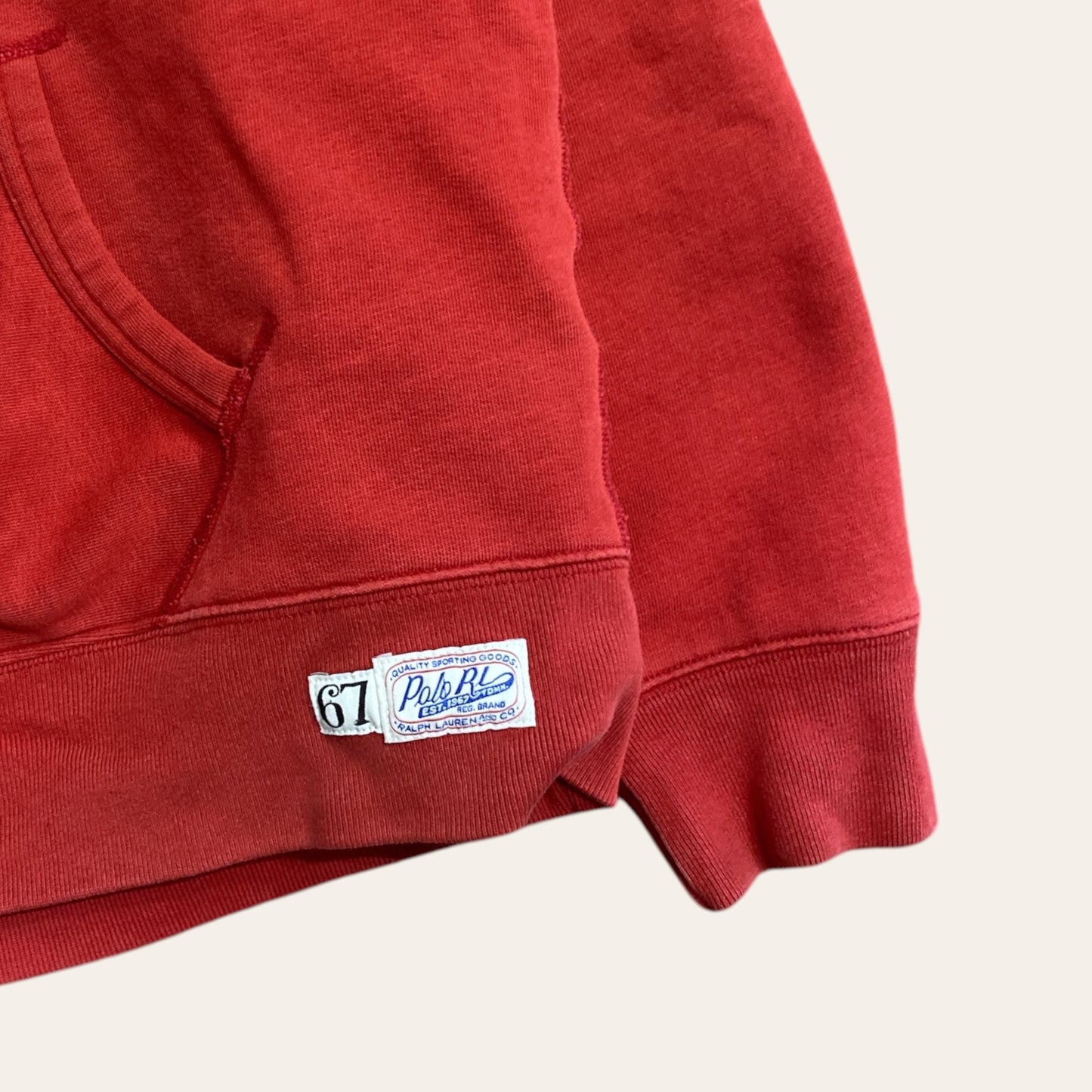 Y2K Polo RL Wool Applique Hoodie Size XL