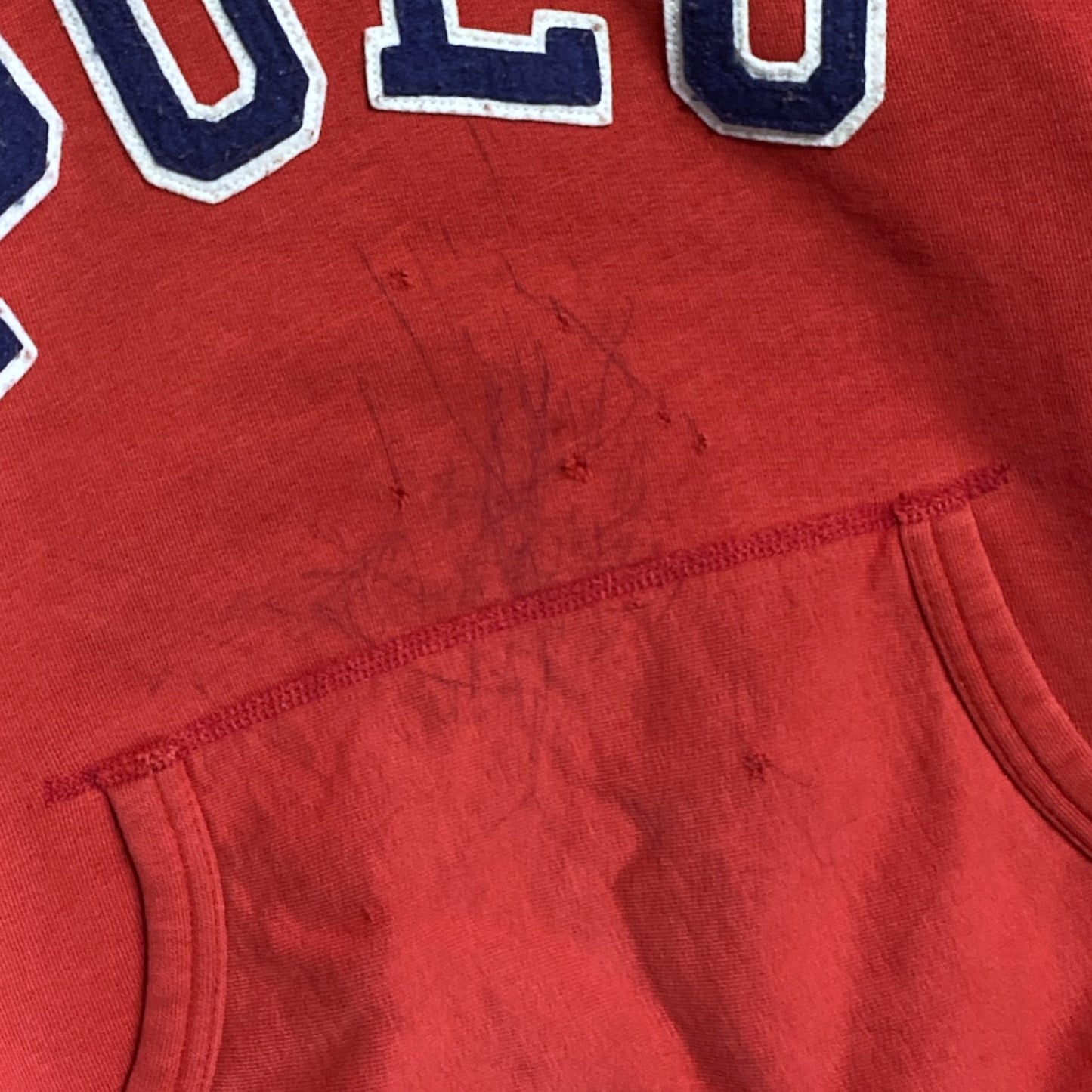 Y2K Polo RL Wool Applique Hoodie Size XL