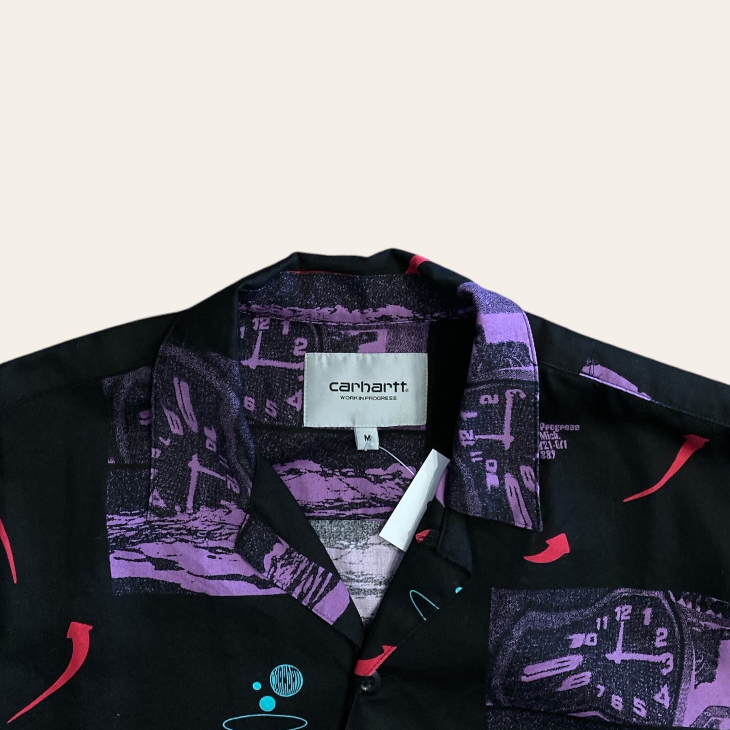 Carhartt WIP Button Up T-Shirt Size M