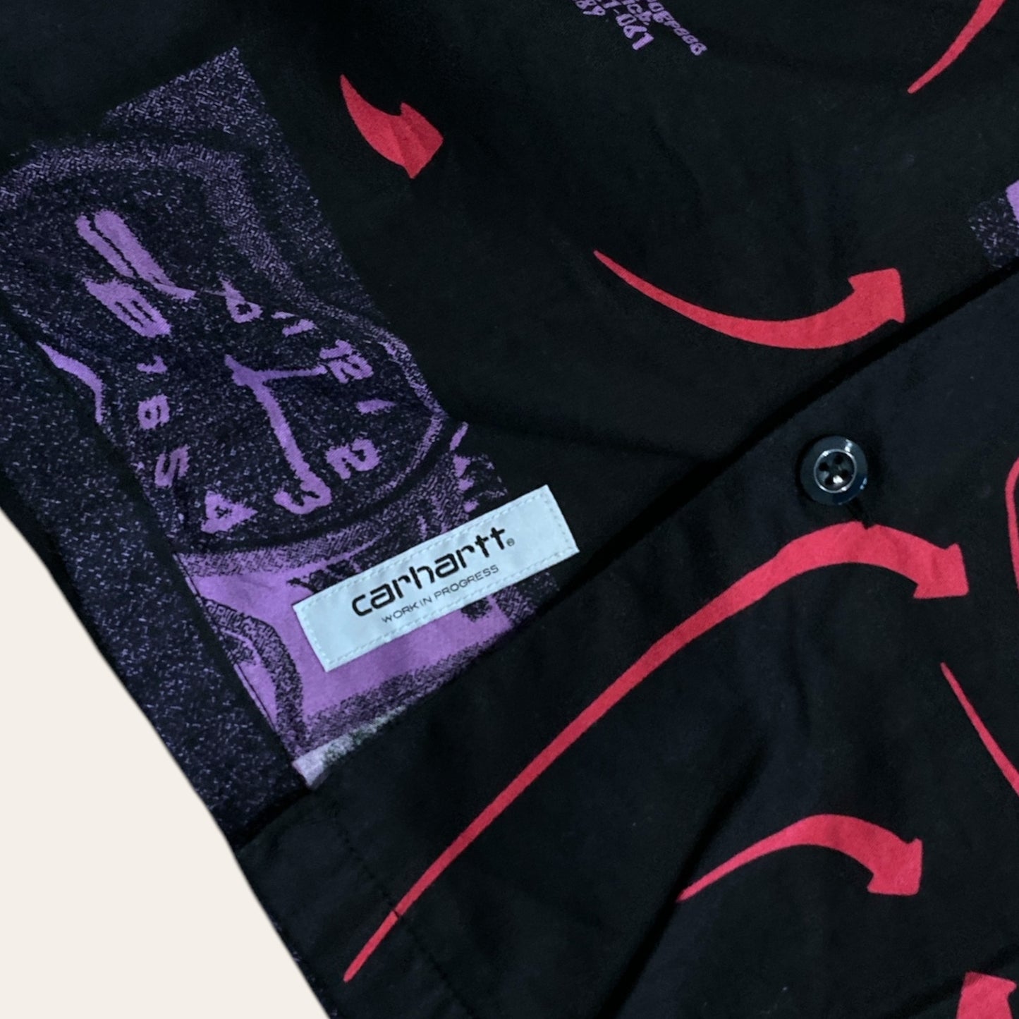 Carhartt WIP Button Up T-Shirt Size M