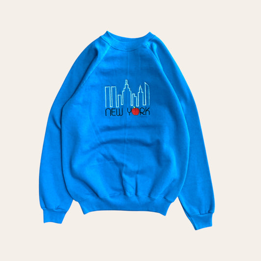 90's New York Sweatshirt Turquoise Size M