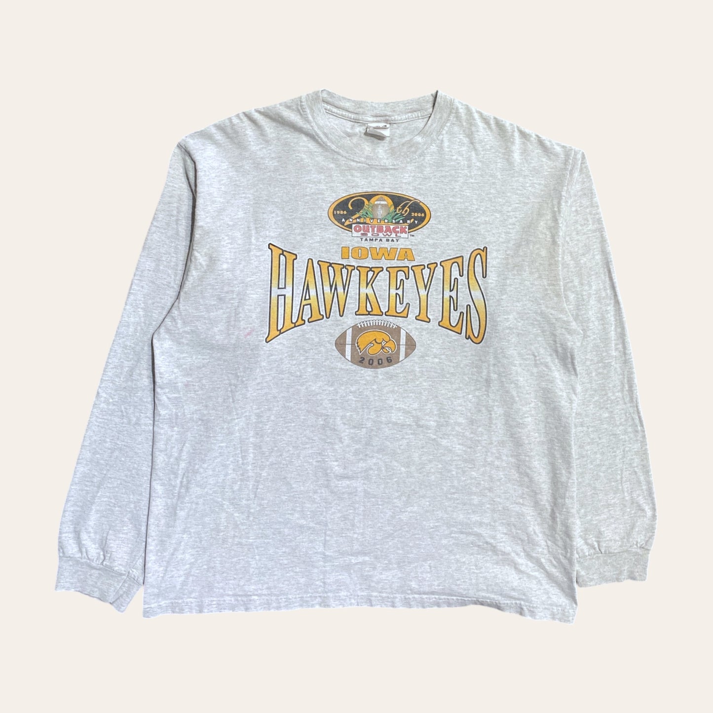06' Iowa Hawkeyes Football Longsleeve Size XL