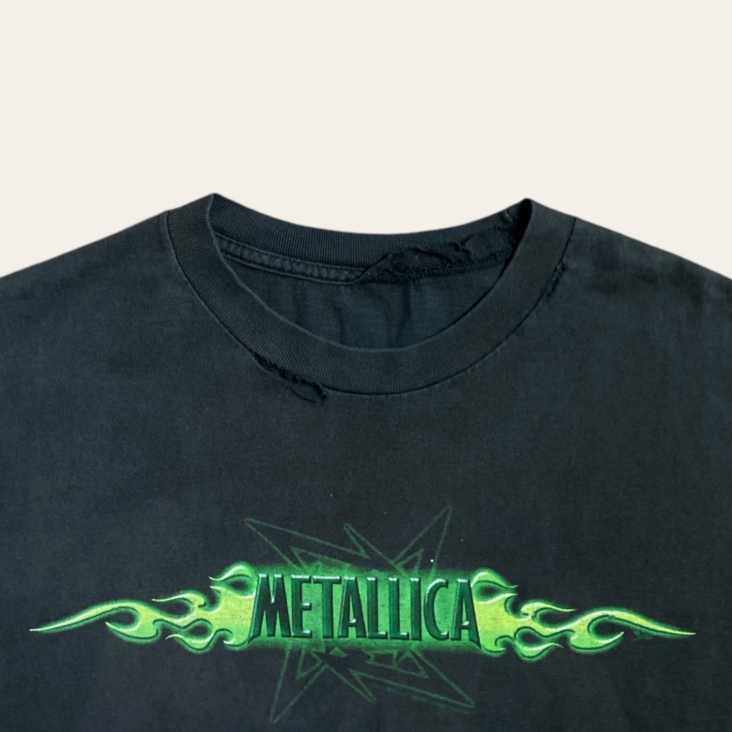 90s Metallica Tee Black/Green Size L