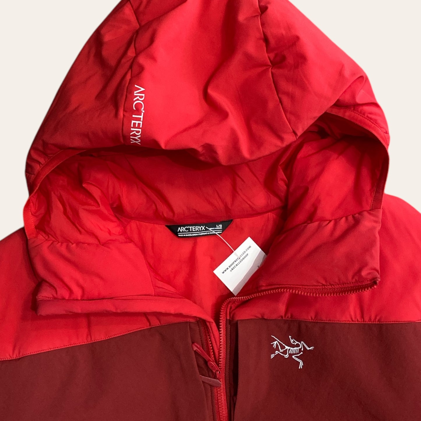 Arcteryx Heavyweight Hoody Red Size L