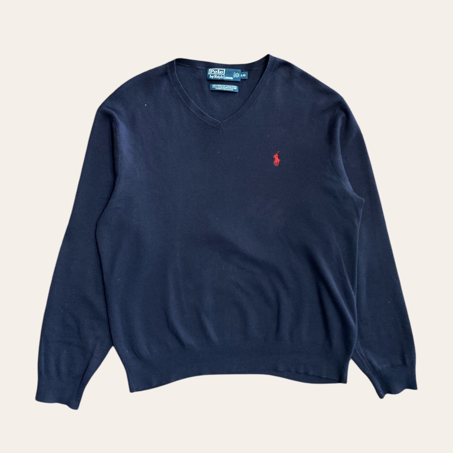 00s Polo RL Knit Sweater Navy Size L