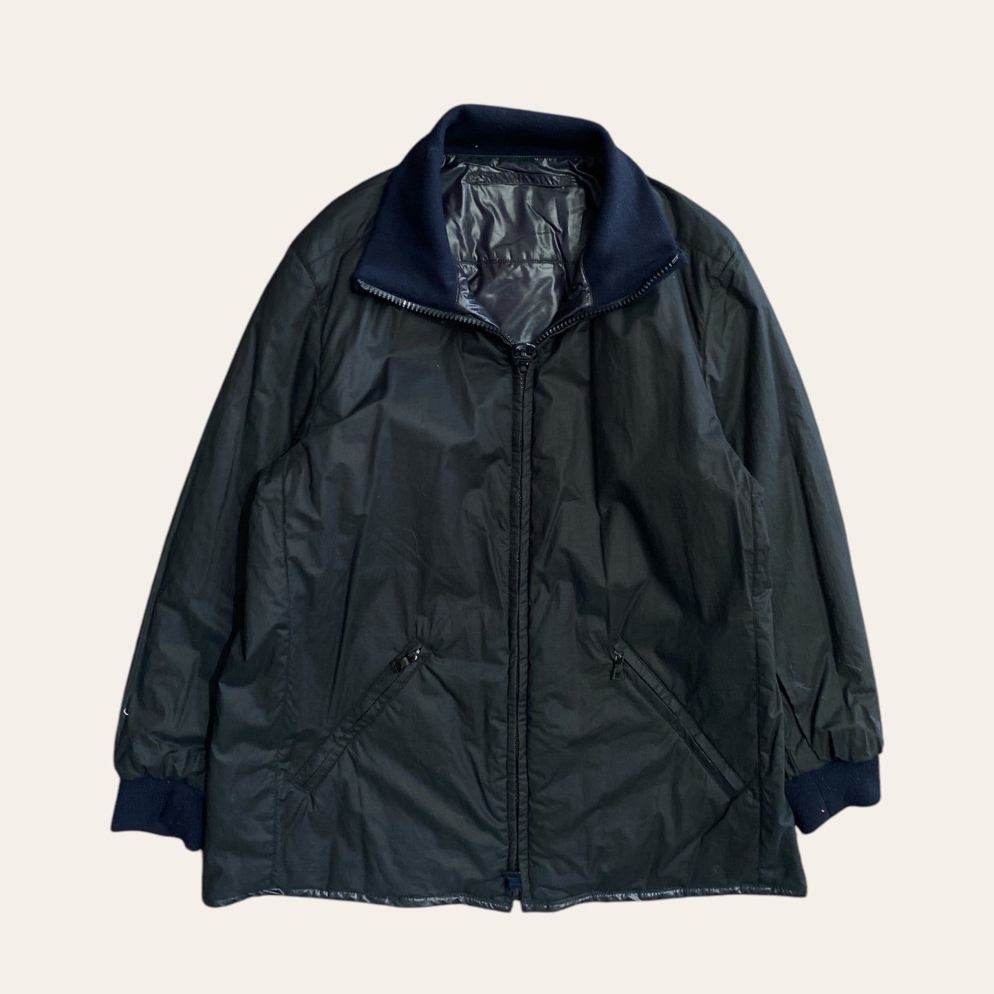 90s Prada Reversible Zip Up Jacket Size 52