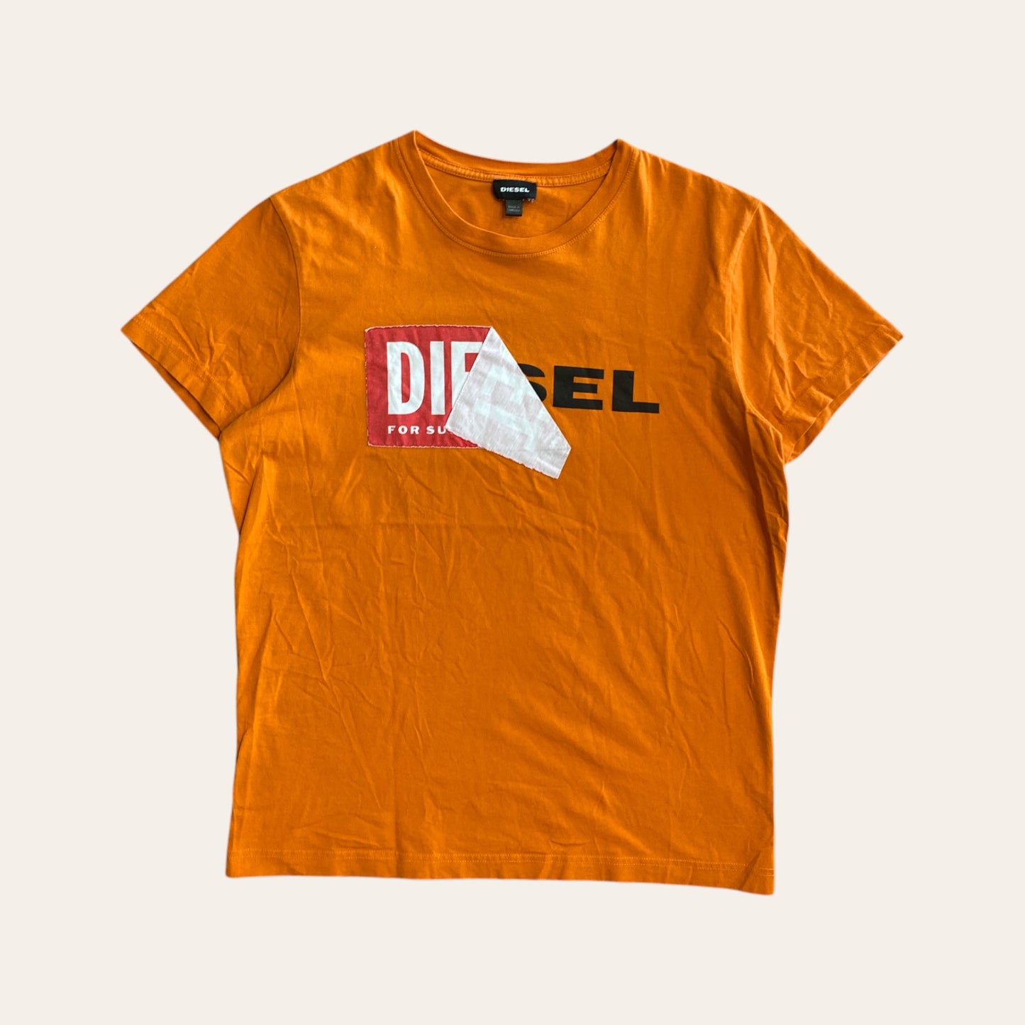 Diesel Tee Orange Size L