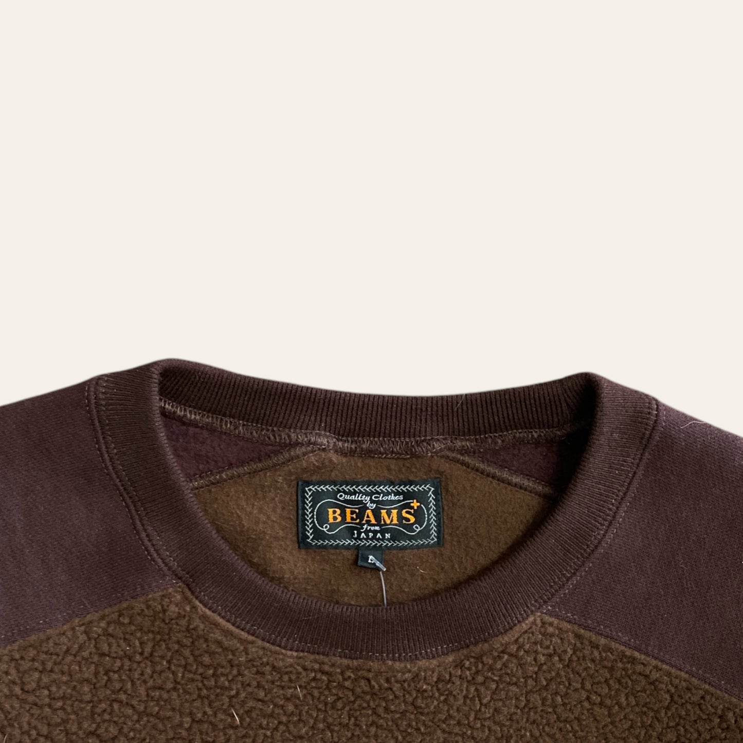 Beams Fleece Crewneck Brown Size L