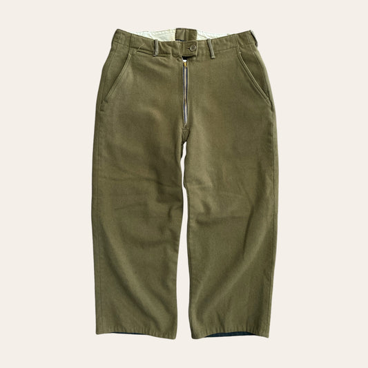 70s Wool Army Trousers Size 32"
