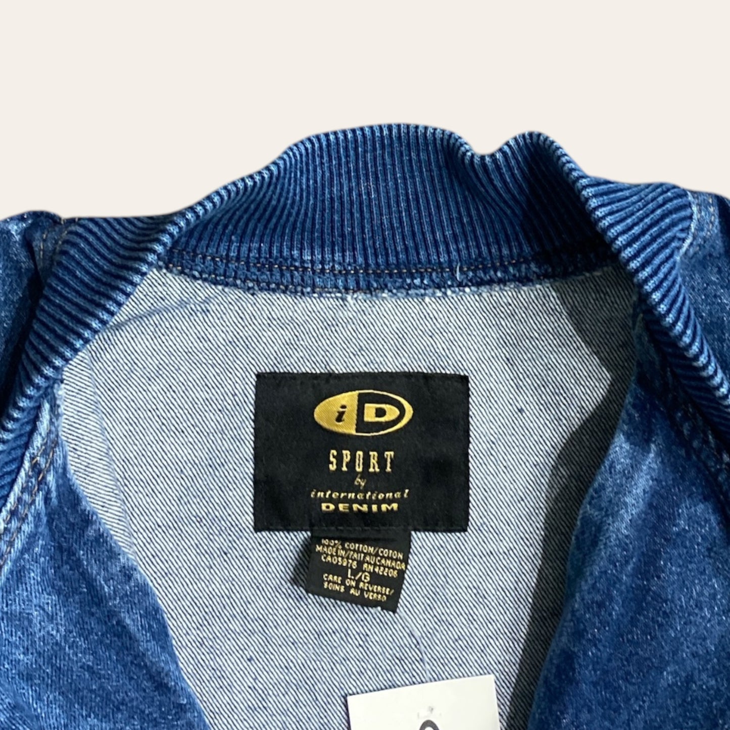 98' Seinfeld Denim Varsity Jacket Size L