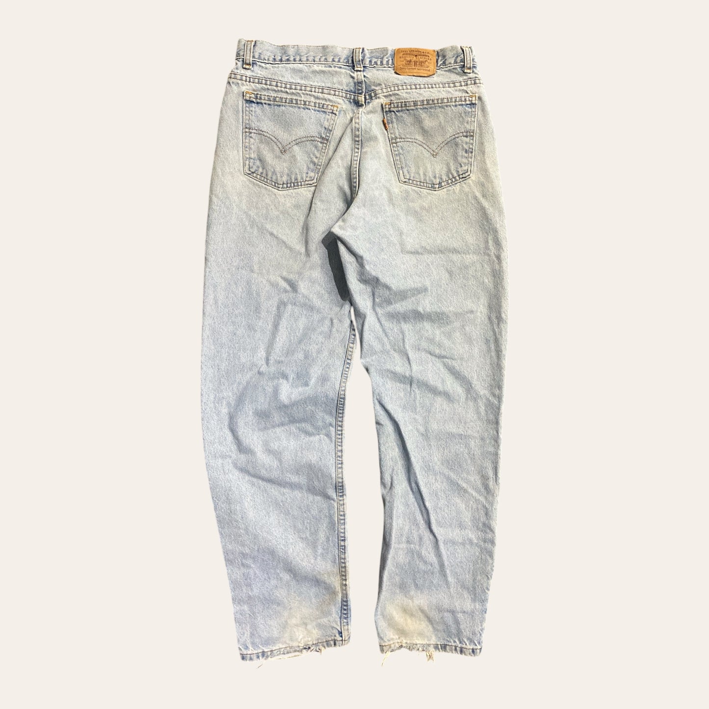 90s Levi's 217 Orange Tab Denim Jeans Size 34