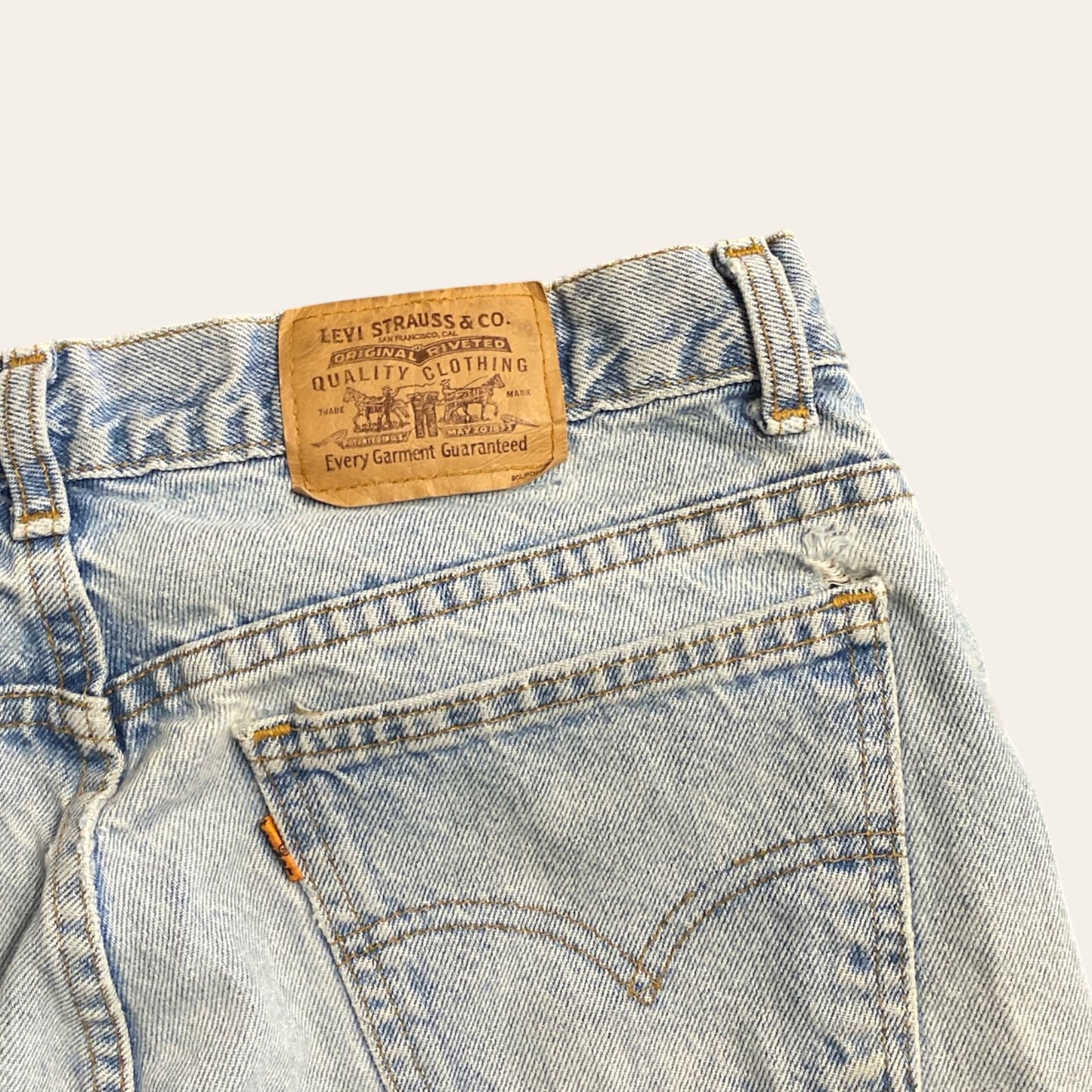 90s Levi's 217 Orange Tab Denim Jeans Size 34