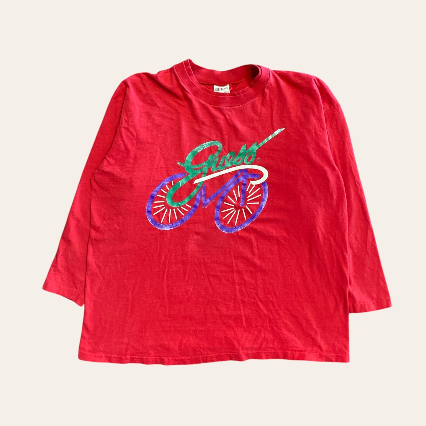 89' Guess Bicycle Long Sleeve Size M