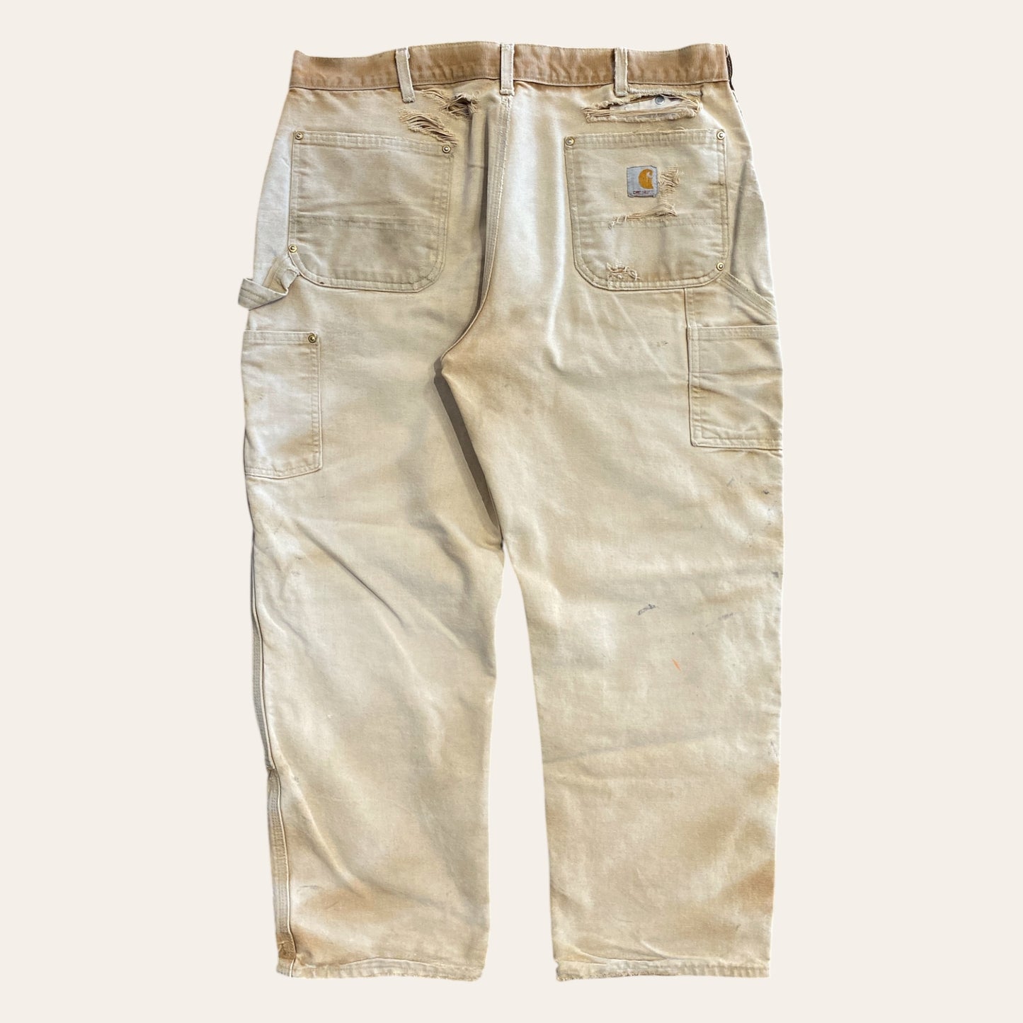 Carhartt Distressed Double Knee Cargos Size 38"