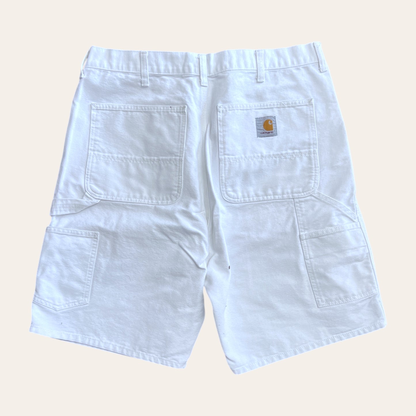 Carrhart Carpenter Shorts White