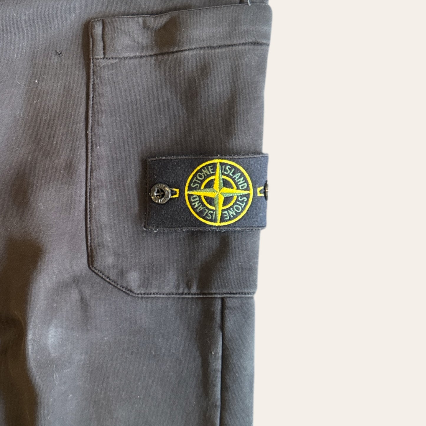 Stone Island Cargo Sweatpants Black Size L