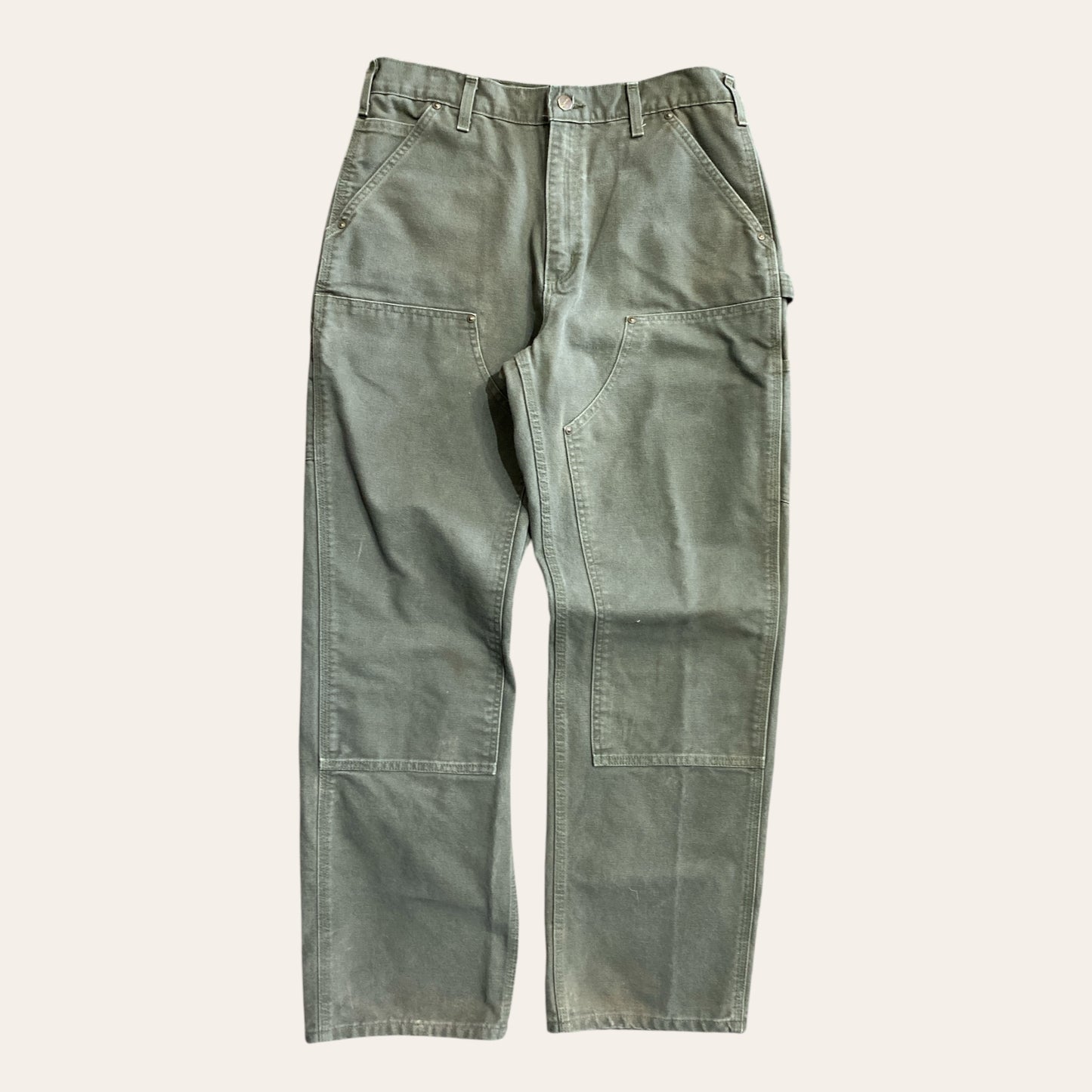 Carhartt Double Knee Work pants Green Size 34"