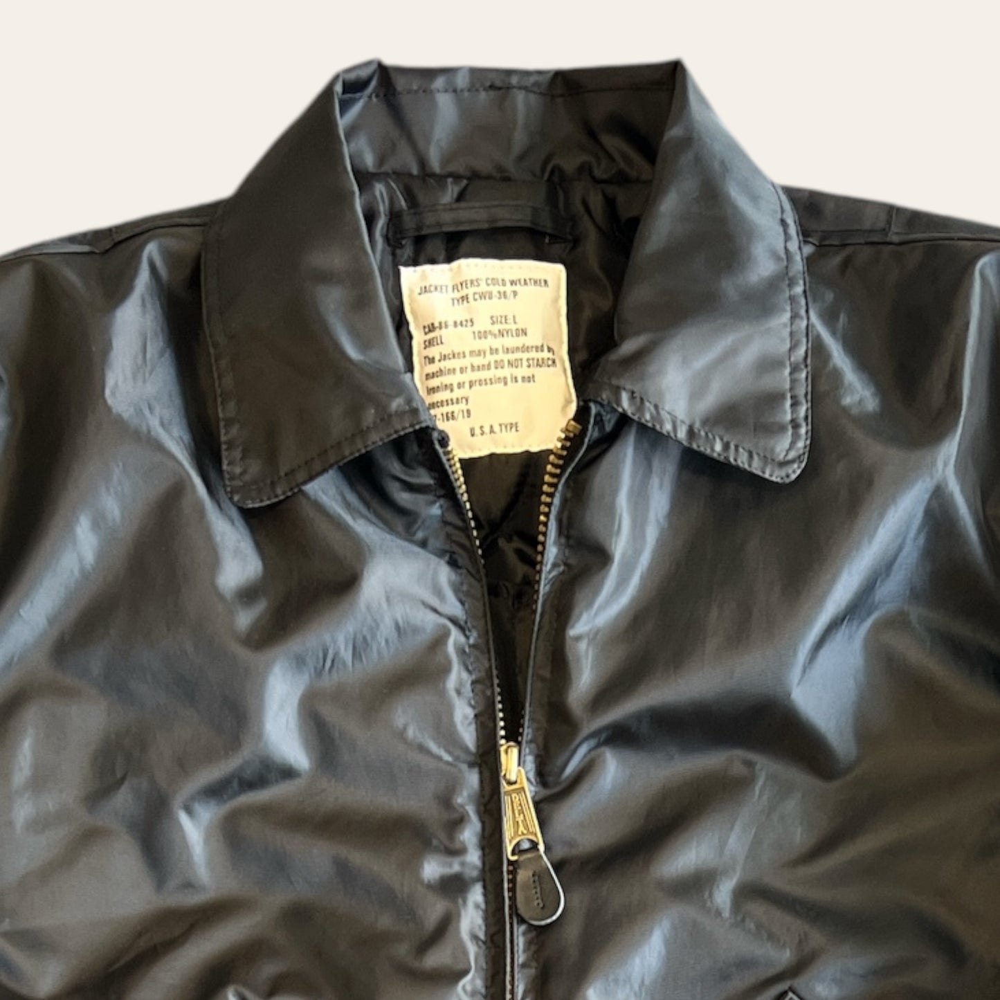Vintage Militarry Flyers Jacket Black Size L