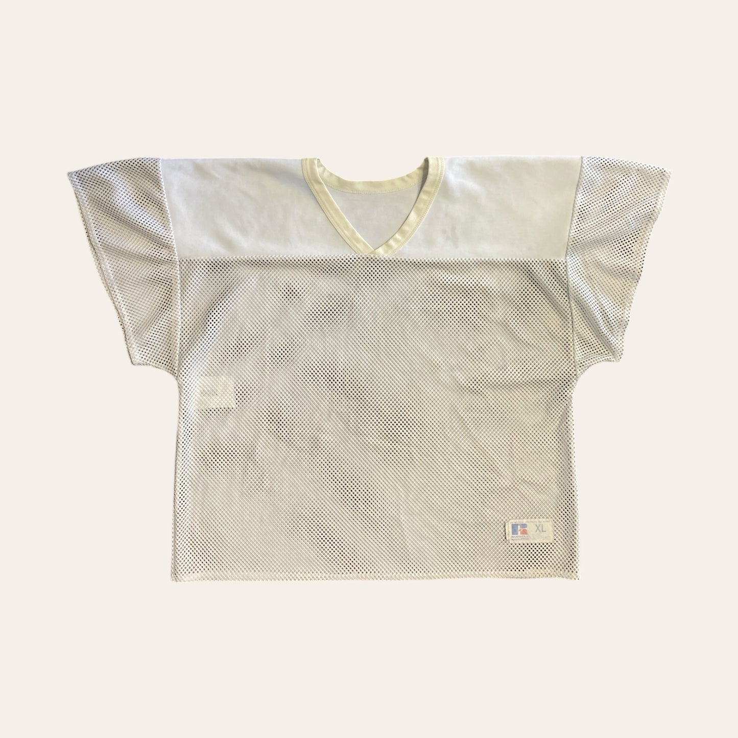 90s Russell Blank Football Jersey White Size XL